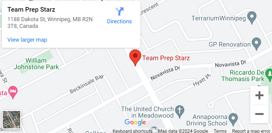 Map showing our location